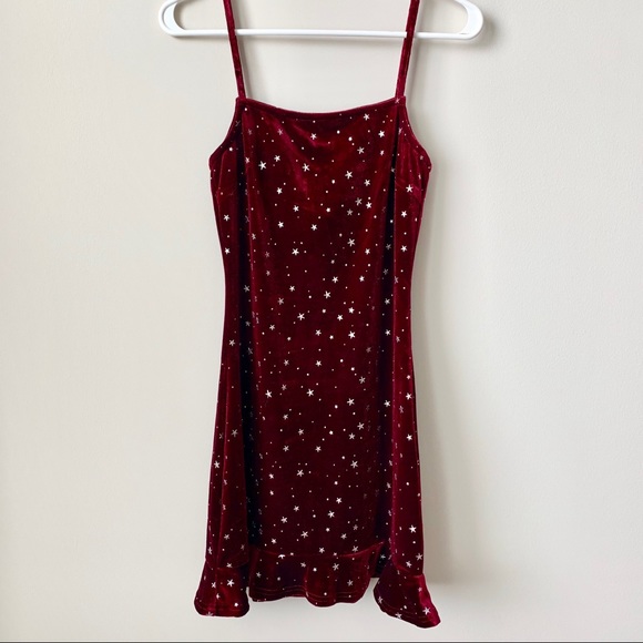 Topshop velvet star dress Clearance